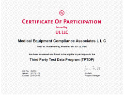 MECA UL Certificate