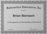 Brian Biersach Certificate