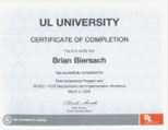 Brian Biersach Certificate