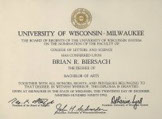 Brian Biersach Certificate