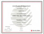 Cathi Koch Certificate