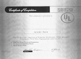 Jeremi Peck Certificate
